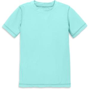 Primary Kids Short Sleeve Rash Guard, Swim Shirt, UPF 50+, Made with Recycled Materials(Mist)
