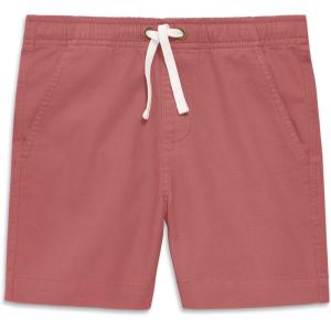 Primary Kids Stretch Chino Shorts, Cotton Drawstring Pull-On Shorts(Garment Dye Clay)