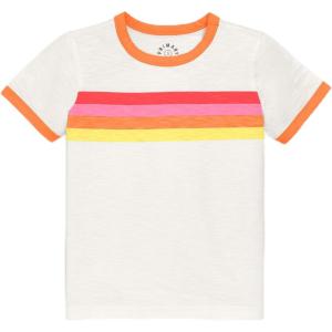 Primary Kids Tonal Banner Tee, Soft 100% Cotton T-Shirt(Warm Multi Banner)