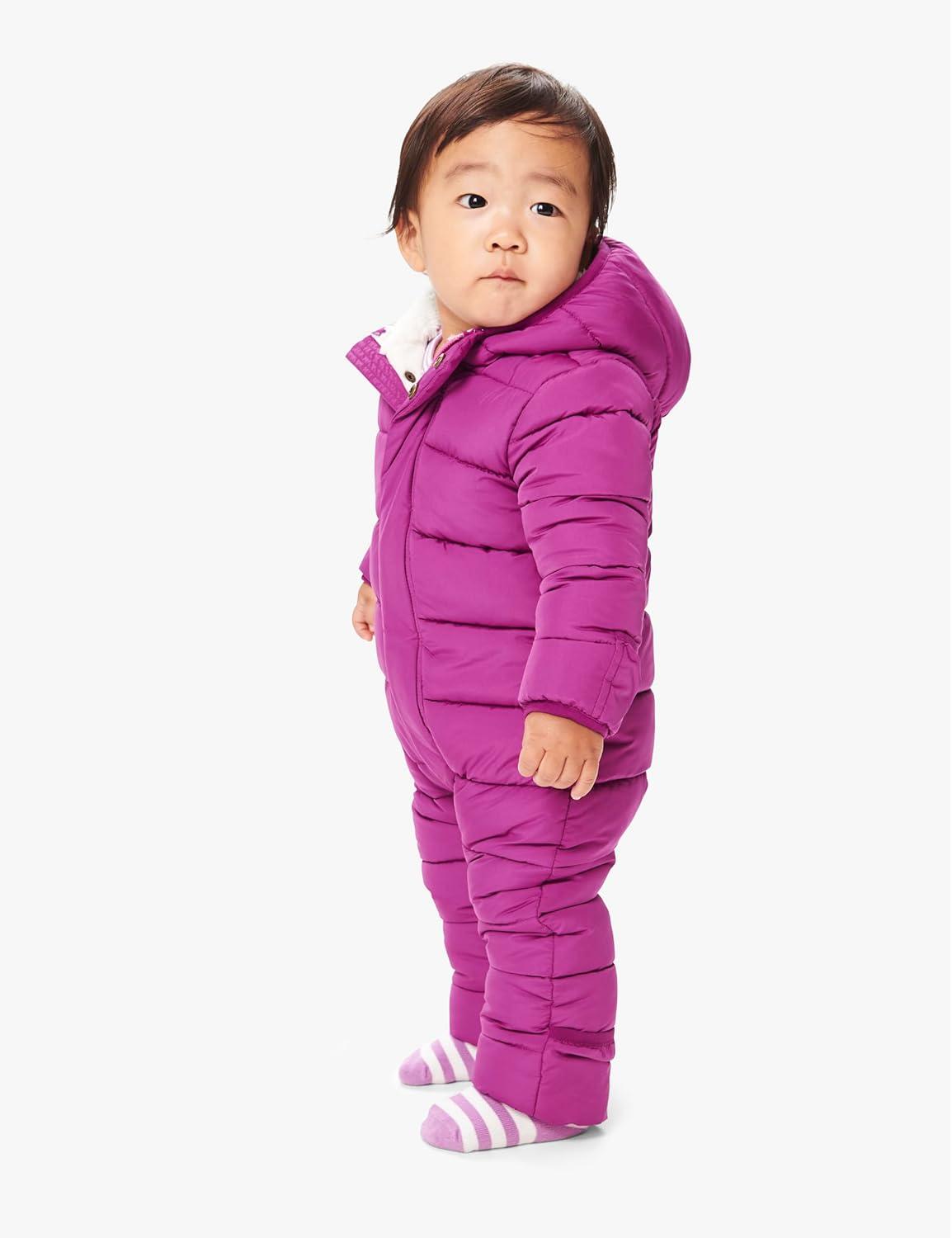 imagePrimary Baby Parka Puffer Bunting Suit WaterRepellent and Windproof Made with 100 Recycled MaterialsEvergreen