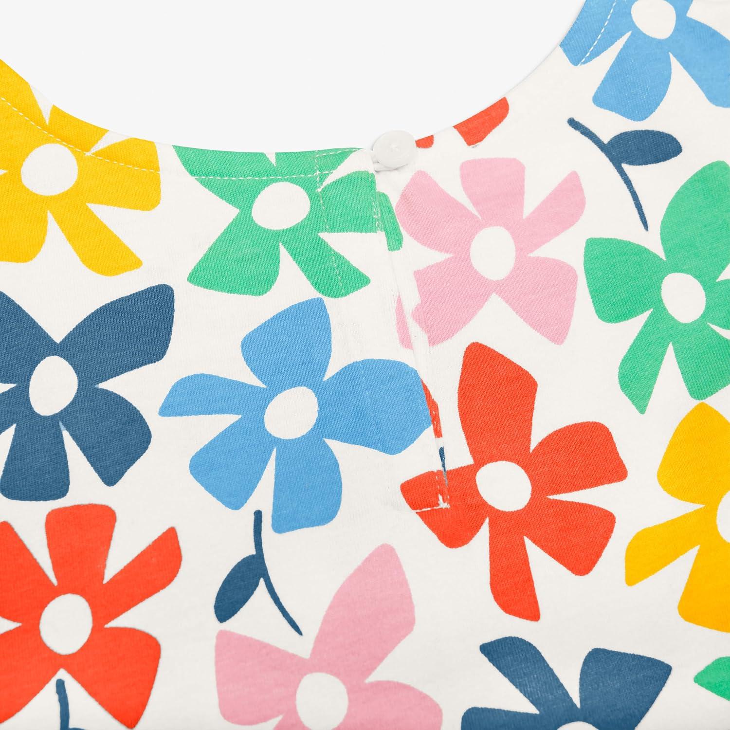 imagePrimary Kids Backyard Dress in Rainbow Blooms