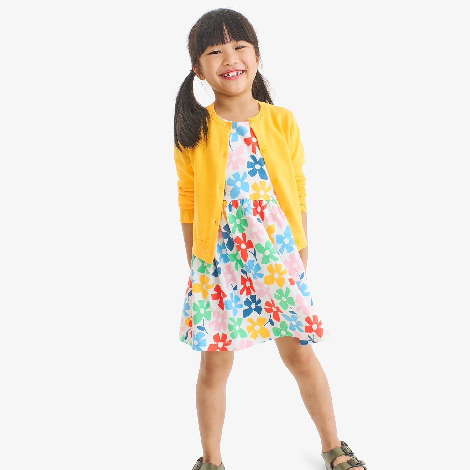 imagePrimary Kids Backyard Dress in Rainbow Blooms