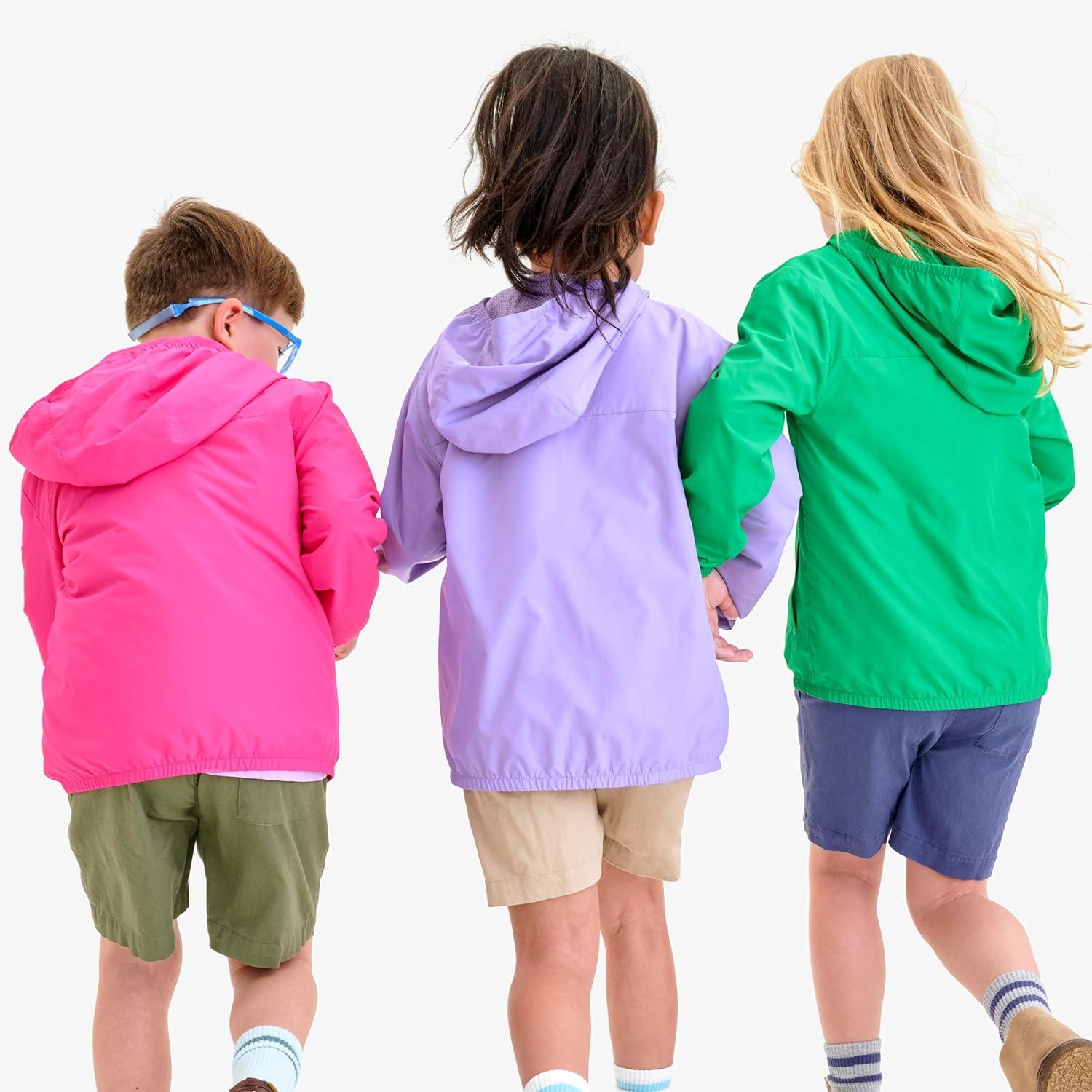 imagePrimary Kids Packable Windbreaker Lightweight WaterResistant JacketPoppy
