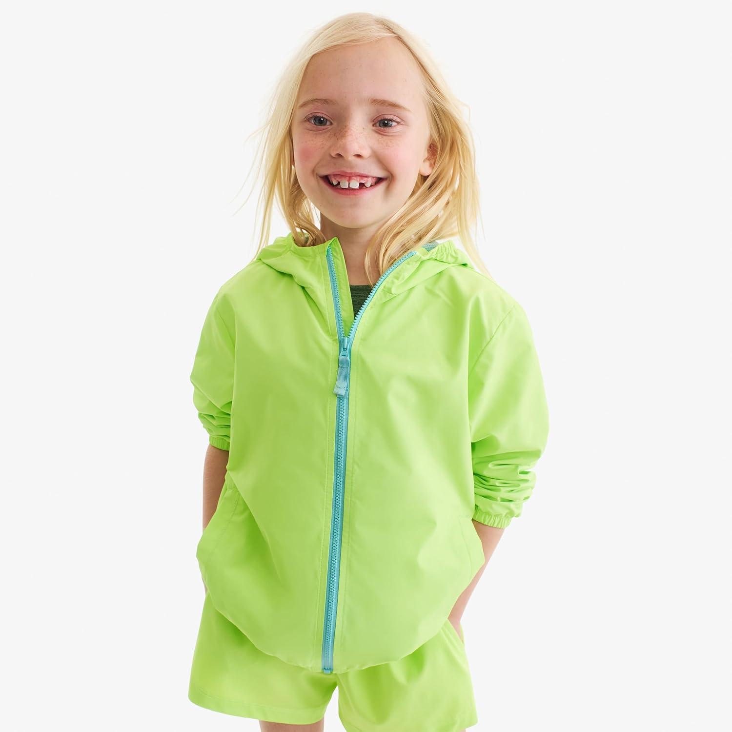 imagePrimary Kids Packable Windbreaker Lightweight WaterResistant JacketPoppy