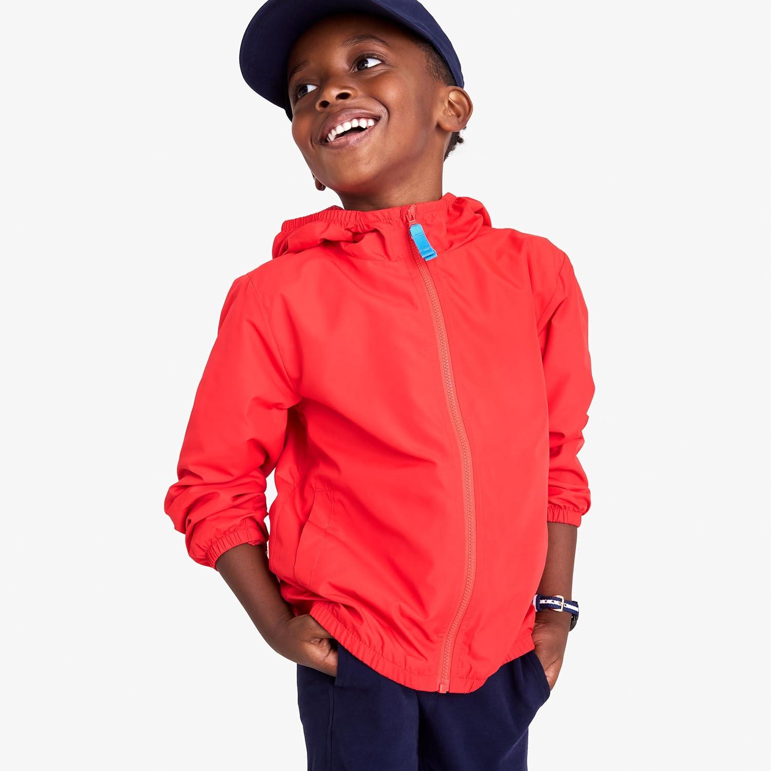 imagePrimary Kids Packable Windbreaker Lightweight WaterResistant JacketPoppy