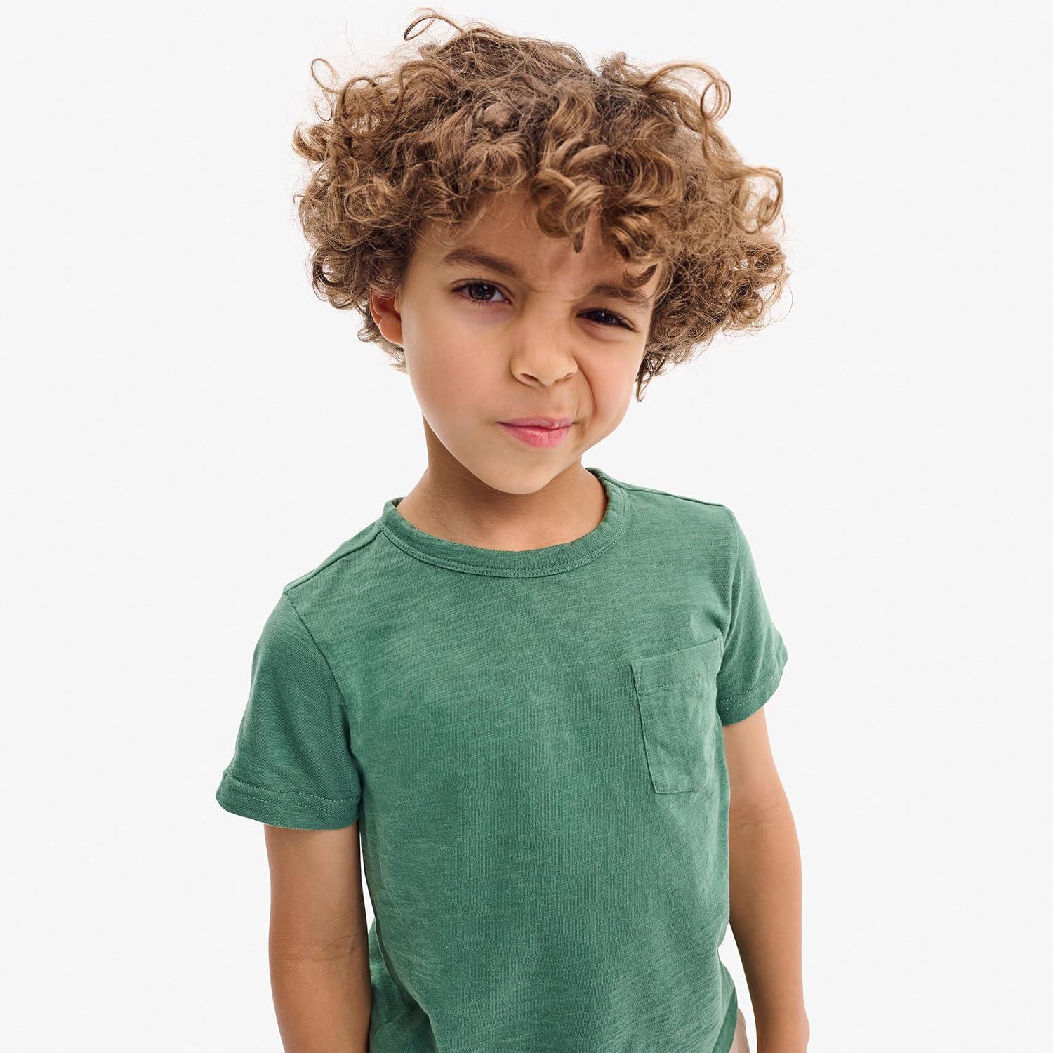imagePrimary Kids Pocket Tee Soft 100 Cotton TShirtSeahorse