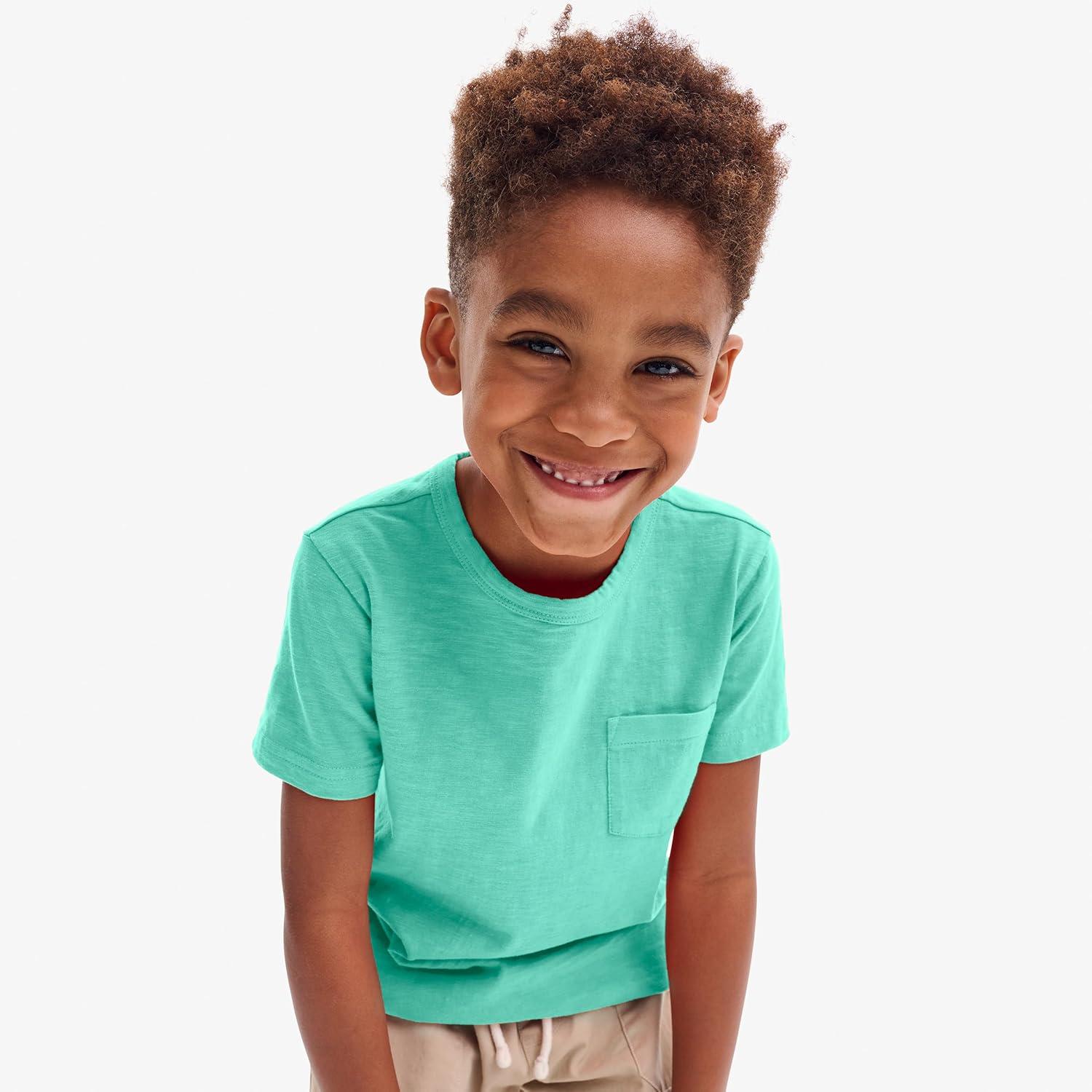 imagePrimary Kids Pocket Tee Soft 100 Cotton TShirtSunwashed Navy