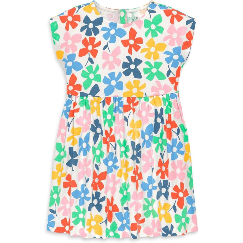 imagePrimary Kids Backyard Dress in Rainbow Blooms