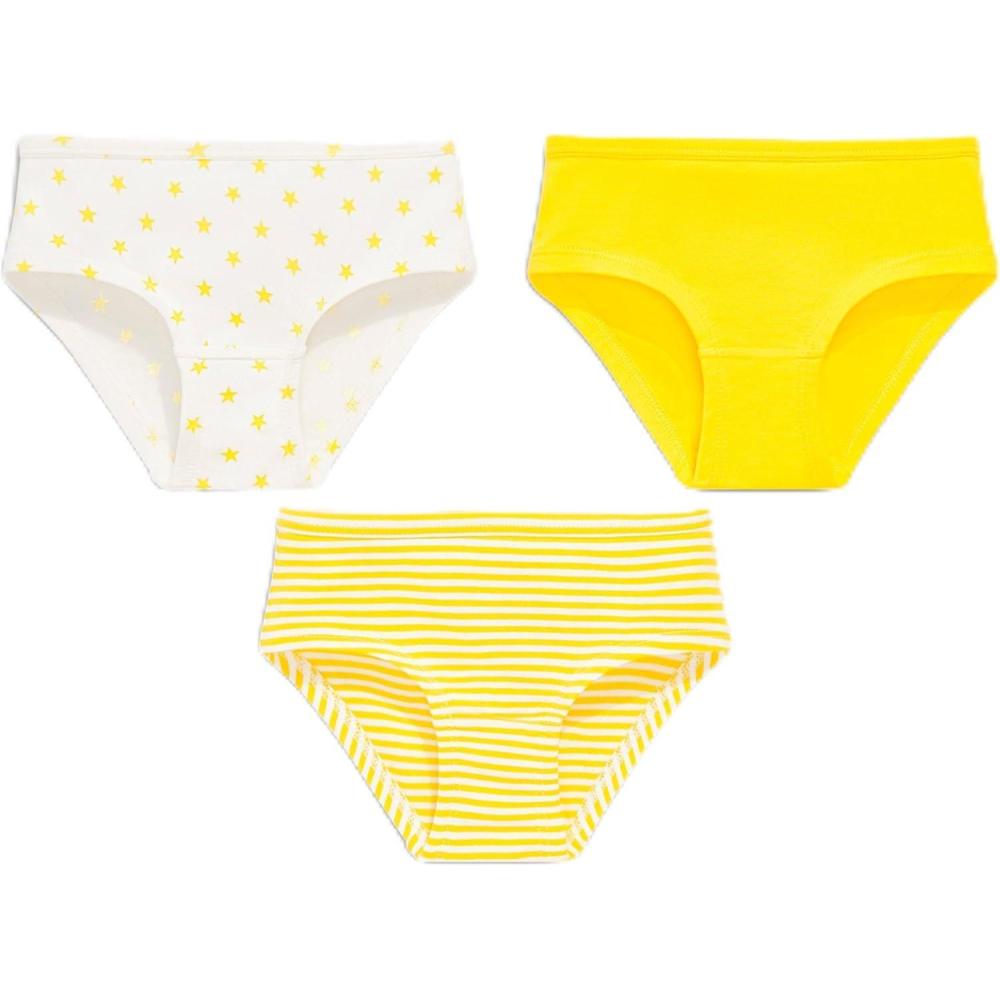 imagePrimary Kids Bikini 3pack Soft Cotton Stretch UnderwearSunshine Mix