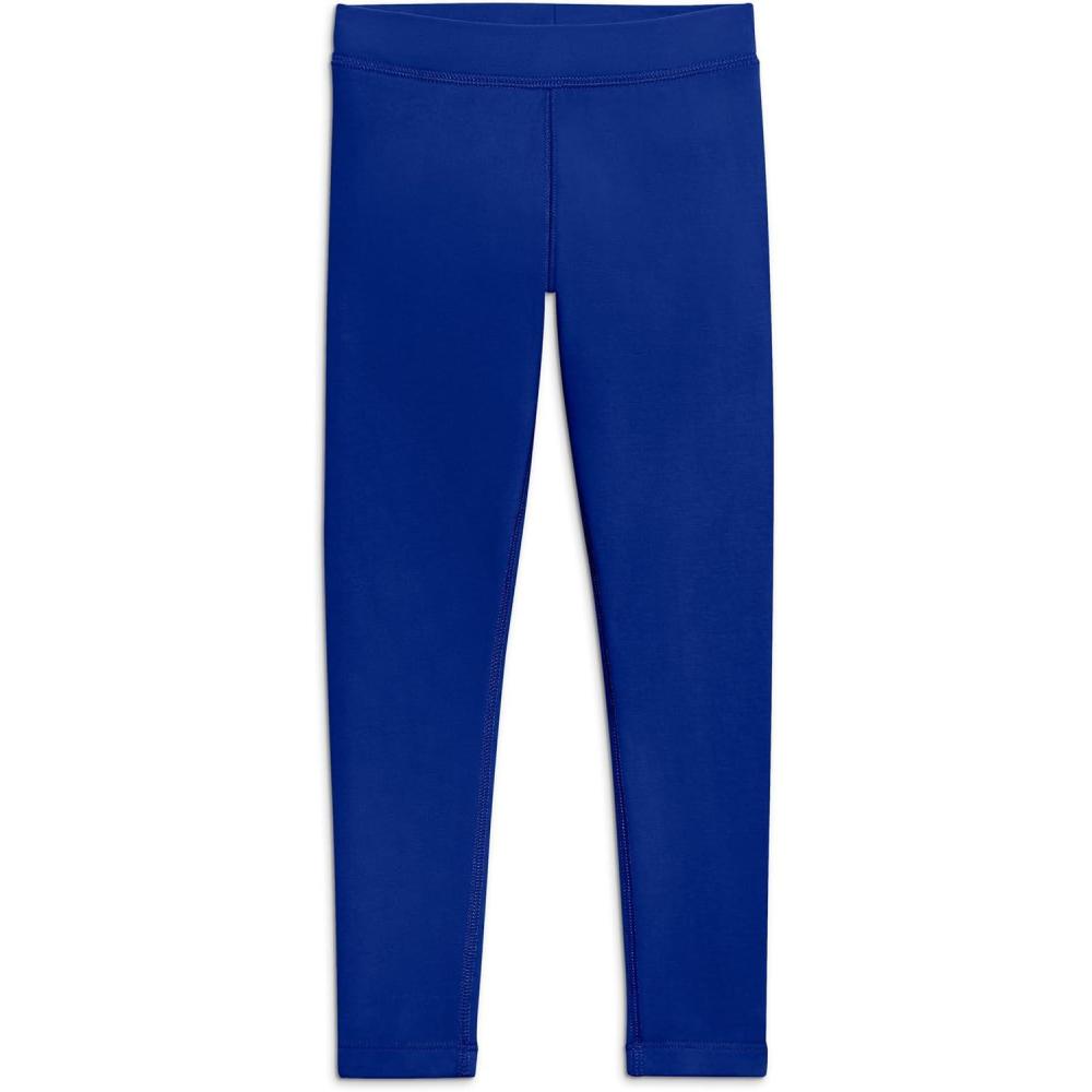 imagePrimary Kids Cozy French Terry Legging Soft Cotton Stretch Pants for Girls amp Boys Everyday Bottoms with NoRoll WaistbandCobalt