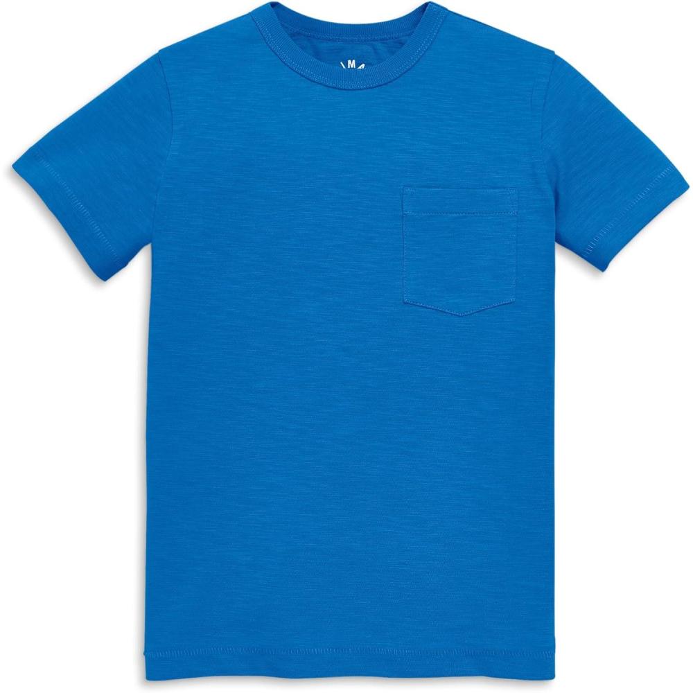 imagePrimary Kids Pocket Tee Soft 100 Cotton TShirtBlueberry