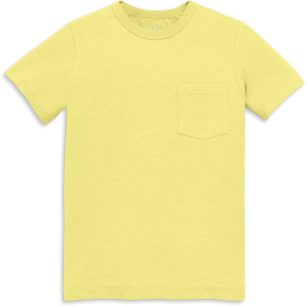 imagePrimary Kids Pocket Tee Soft 100 Cotton TShirtButtercup