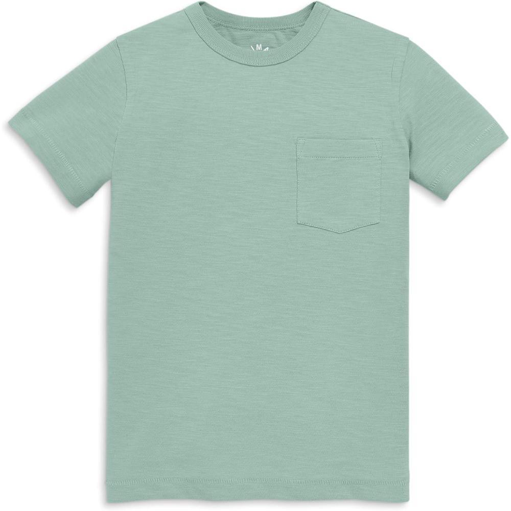 imagePrimary Kids Pocket Tee Soft 100 Cotton TShirtMatcha