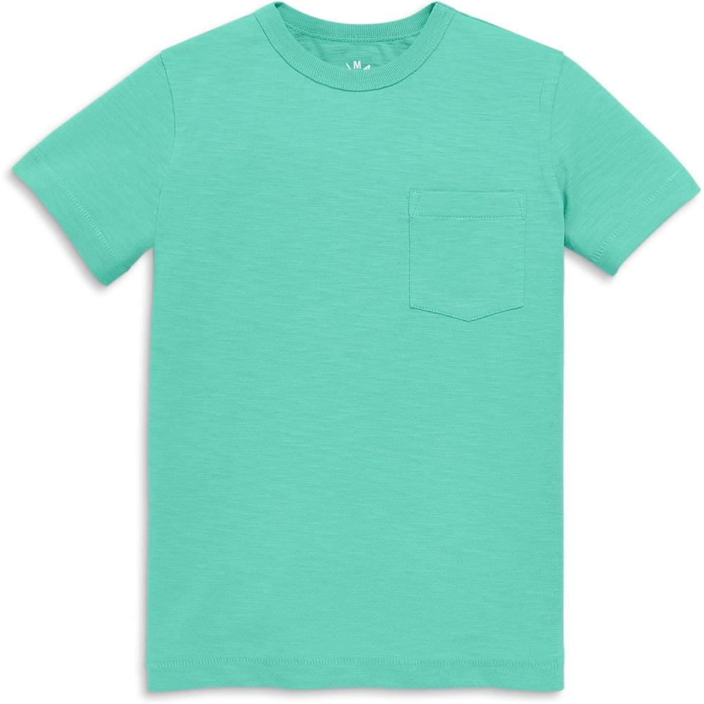 imagePrimary Kids Pocket Tee Soft 100 Cotton TShirtSeahorse