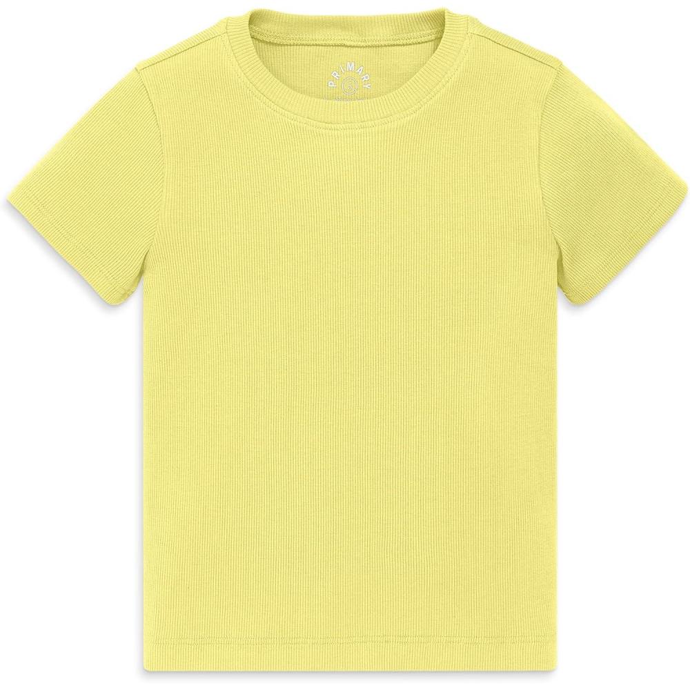 imagePrimary Kids Rib Tee Soft Stretch TShirtButtercup