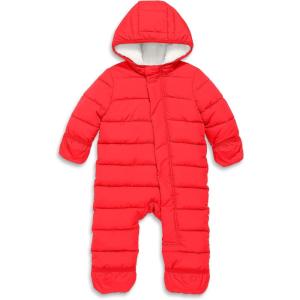 Primary Baby Parka Puffer Bunting Suit, Water-Repellent and Windproof, Made with 100% Recycled Materials(Tomato)
