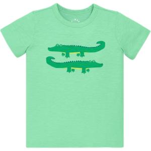 Primary Kids Alligator Graphic Tee, Soft 100% Cotton T-Shirt(Clover)