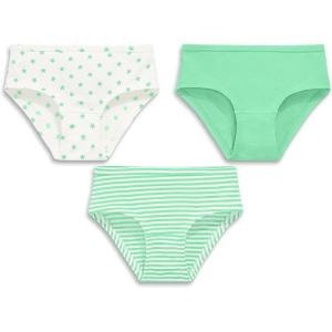 Primary Kids Bikini 3-pack, Soft Cotton Stretch Underwear(Clover Mix)