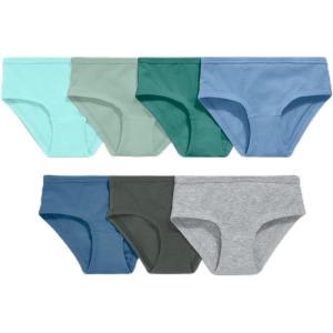 Primary Kids Bikini 7-pack, Soft Cotton Stretch Underwear(Neutral Underwear Mix)