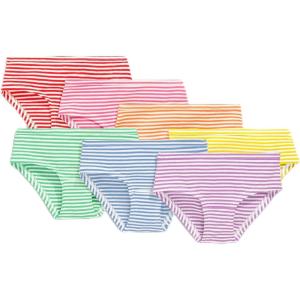 Primary Kids Bikini 7-pack, Soft Cotton Stretch Underwear(Primary Mix)