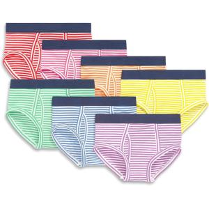 Primary Kids Brief 7-pack, Soft Cotton Stretch Briefs(Primary Mix)