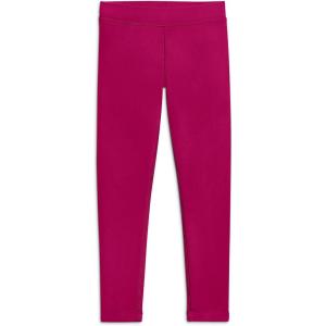 Primary Kids Cozy French Terry Legging, Soft Cotton Stretch Pants for Girls & Boys, Everyday Bottoms with No-Roll Waistband(Raspberry)