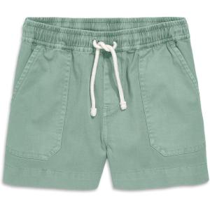 Primary Kids Garment Dyed Stretch Chino Midi Shorts, Cotton Drawstring Pull-On Shorts(Cactus)