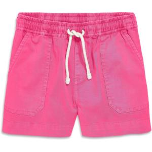 Primary Kids Garment Dyed Stretch Chino Midi Shorts, Cotton Drawstring Pull-On Shorts(Garment Dye Gumball)