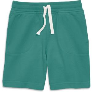 Primary Kids Gym Short, 100% Cotton Pull-On Shorts(Sunwashed Teal)