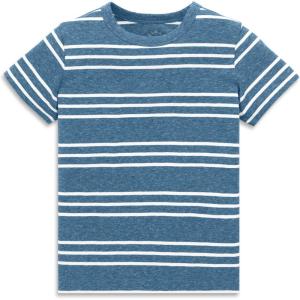 Primary Kids Heathered Stripe Tee(Moonlight White Stripe)