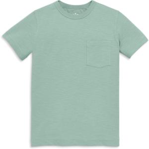 Primary Kids Pocket Tee, Soft 100% Cotton T-Shirt(Matcha)