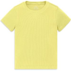 Primary Kids Rib Tee, Soft Stretch T-Shirt(Buttercup)