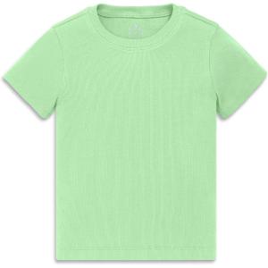 Primary Kids Rib Tee, Soft Stretch T-Shirt(Pear)