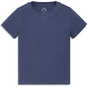 Primary Kids Rib Tee, Soft Stretch T-Shirt(Sunwashed Navy)