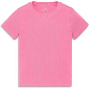 Primary Kids Rib Tee, Soft Stretch T-Shirt(Taffy)