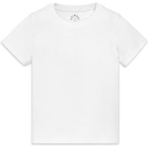 Primary Kids Rib Tee, Soft Stretch T-Shirt(White)