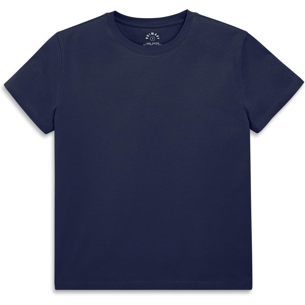 image:imagePrimary Adult Easy Crewneck Tee 100 Cotton TShirt Womens FitNavy