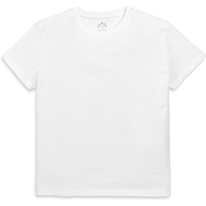 Primary Adult Easy Crewneck Tee, 100% Cotton T-Shirt (Women’s Fit)(White)