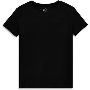 Primary Adult Rib Tee, Stretchy T-Shirt (Women’s Fit)(Black)