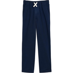 Primary Kids Stretch Chino Drawstring Pant, Soft Stretch Cotton Pull-On | Elastic waist with side pockets(Dark Navy)