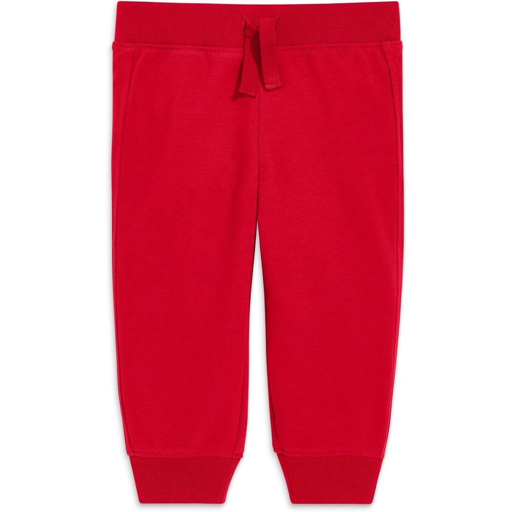 image:imagePrimary Baby Jogger Sweatpant Soft French Terry PullOn Pants for Babies amp Toddlers Comfy Everyday Fit with Decorative Drawstring Cherry Size 12 Months