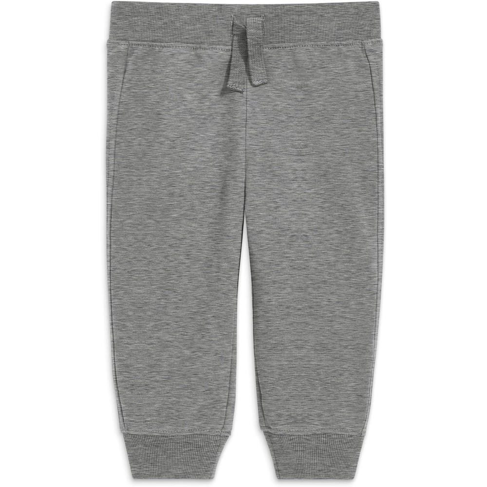 image:imagePrimary Baby Jogger Sweatpant Soft French Terry PullOn Pants for Babies amp Toddlers Comfy Everyday Fit with Decorative Drawstring Heather Storm Gray Size 6 Months