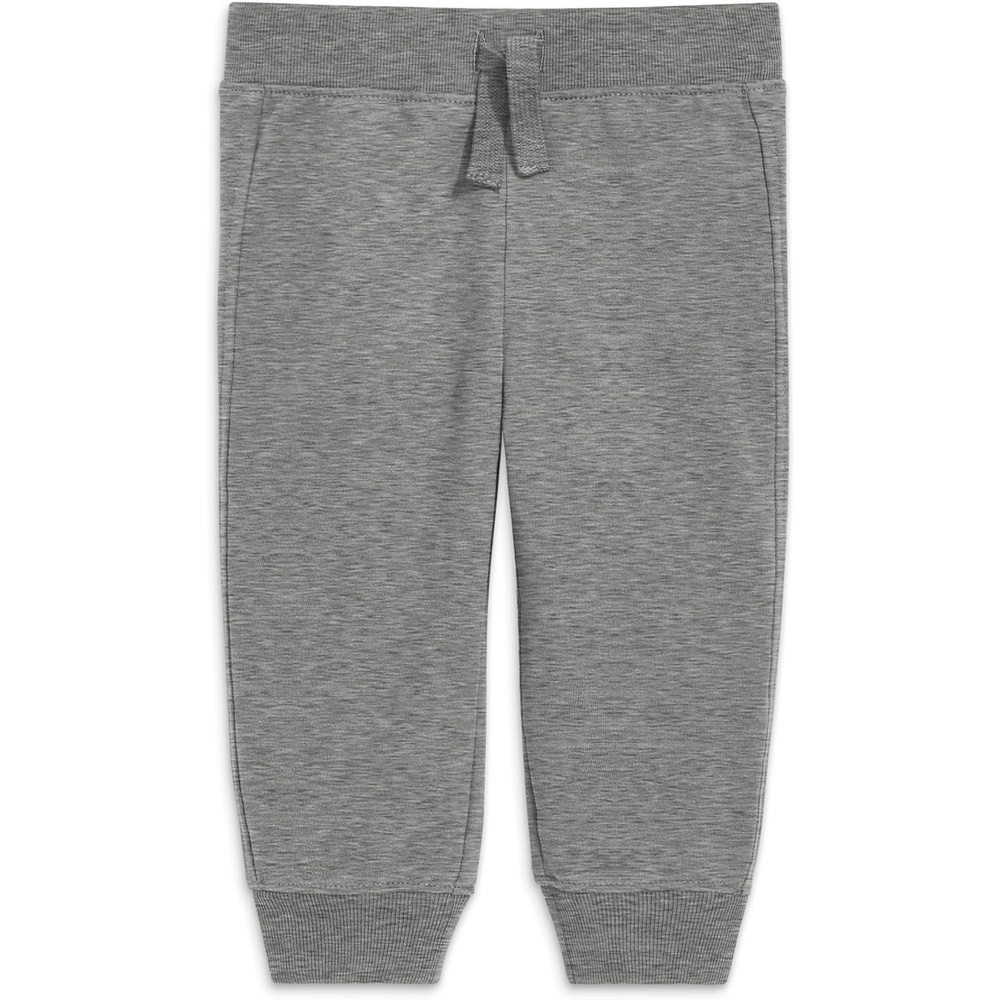 image:imagePrimary Baby Jogger Sweatpant Soft French Terry PullOn Pants for Babies amp Toddlers Comfy Everyday Fit with Decorative Drawstring Heather Storm Gray Size 18 Months