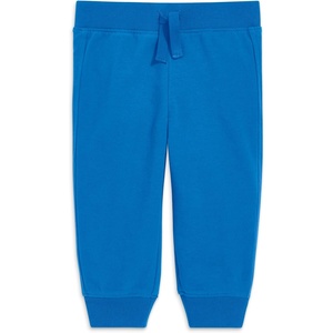 Primary Baby Jogger Sweatpant, Soft French Terry Pull-On Pants for Babies & Toddlers, Comfy Everyday Fit with Decorative Drawstring (Blueberry, Size 18 Months)
