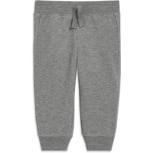 Primary Baby Jogger Sweatpant, Soft French Terry Pull-On Pants for Babies & Toddlers, Comfy Everyday Fit with Decorative Drawstring (Heather Storm Gray, Size 6 Months)