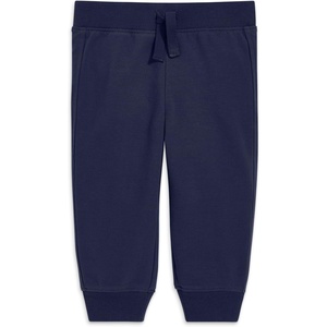 Primary Baby Jogger Sweatpant, Soft French Terry Pull-On Pants for Babies & Toddlers, Comfy Everyday Fit with Decorative Drawstring (Navy, Size 18 Months)